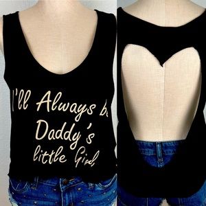 ❤️ Daddy’s little girl heart tank top